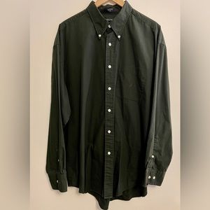 Mens nautica long sleeve button down shirt.